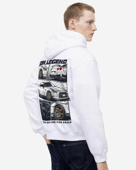 DRIFT MASTER CARS WHITE HOODIE