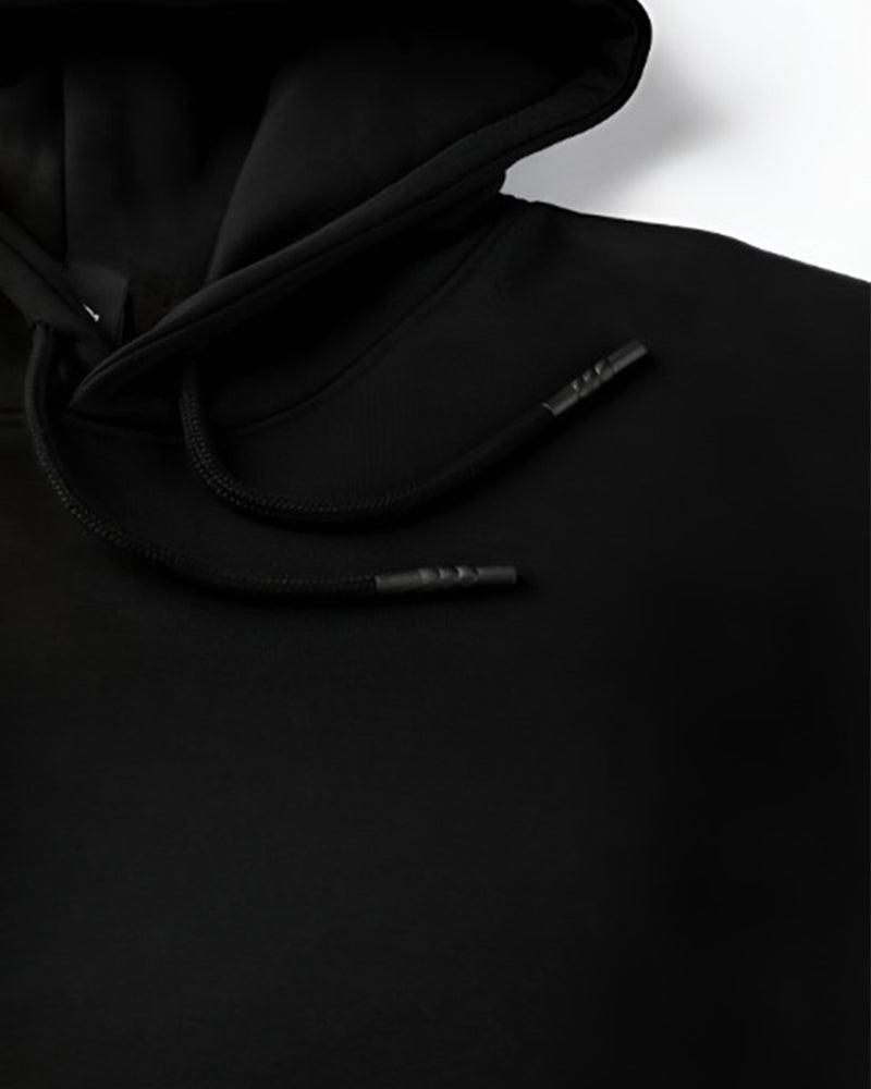 MOKSH FOR BEAUTIFUL SOUL BLACK HOODIE