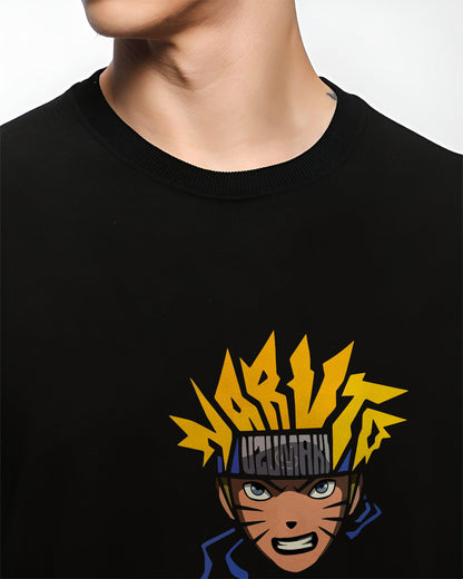 ANIME LEGEND MASK BLACK SWEATSHIRT