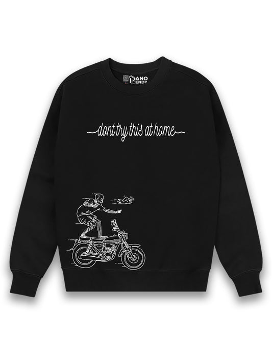 FEEL FREE TO TRY BLACK SWEATSHIRT