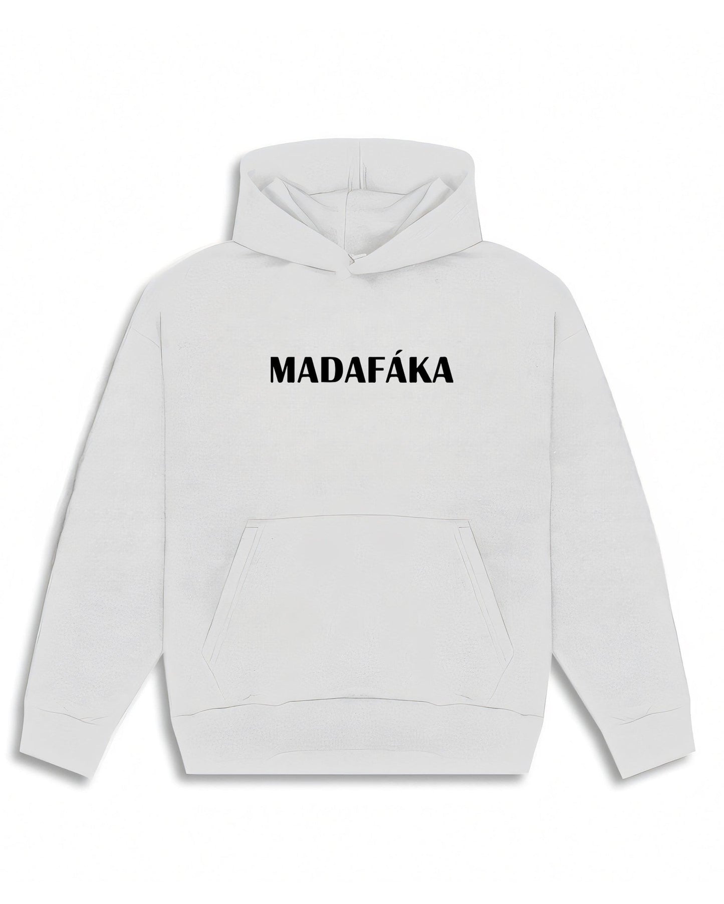 THUG LIFE MADAFAKA WHITE HOODIE