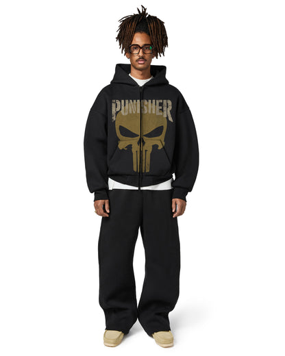 PUNISHER | Hooded Zipper | 350GSM Premium Cotton