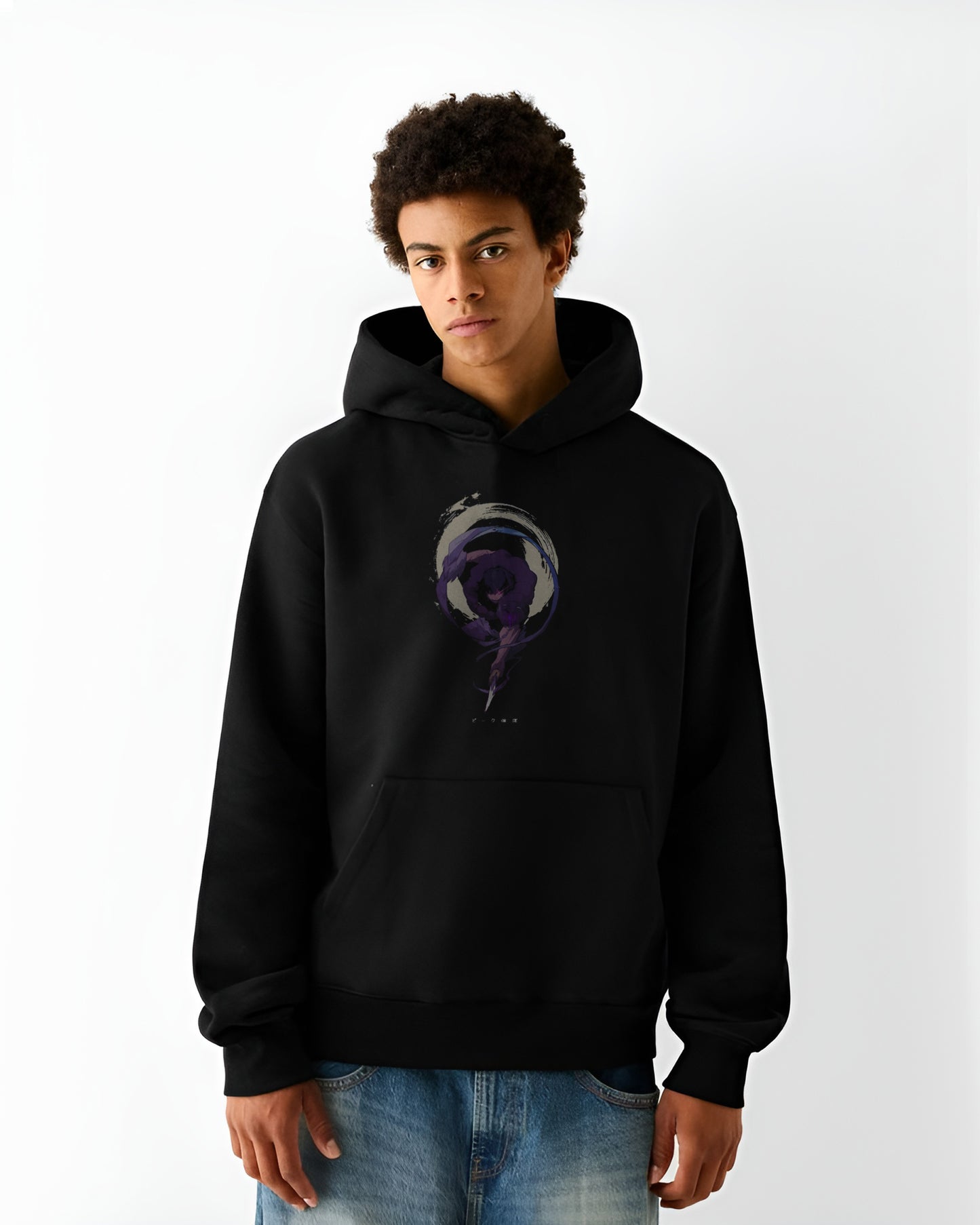 ANIME SOLDIER BLACK HOODIE