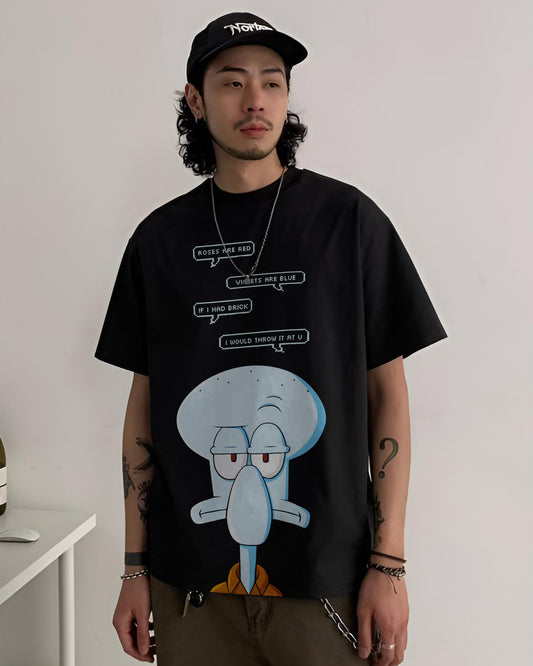 BRICK AND YOU BLACK OVERSIZED T-SHIRT