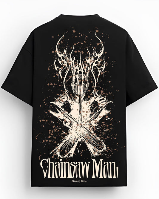 ANIME DEMONIC SLAYER BLACK OVERSIZED T-SHIRT