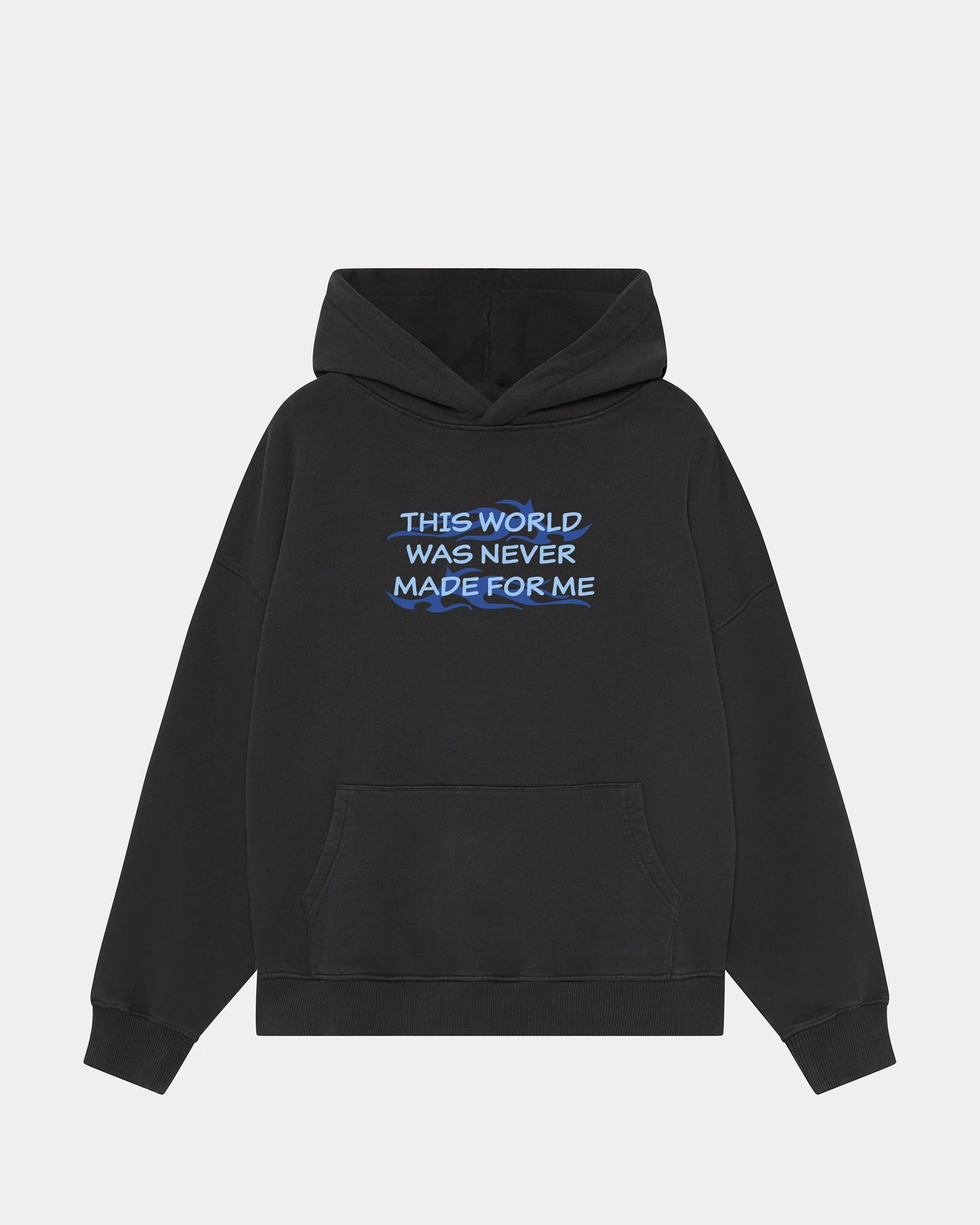 NEVER MADE FOR ME BLACK HOODIE