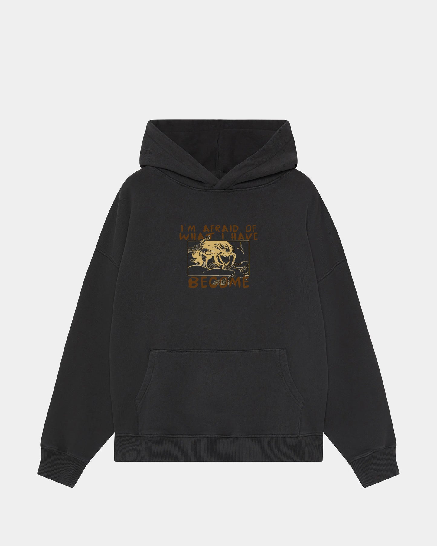 AFRAID OF YOURSELF BLACK HOODIE