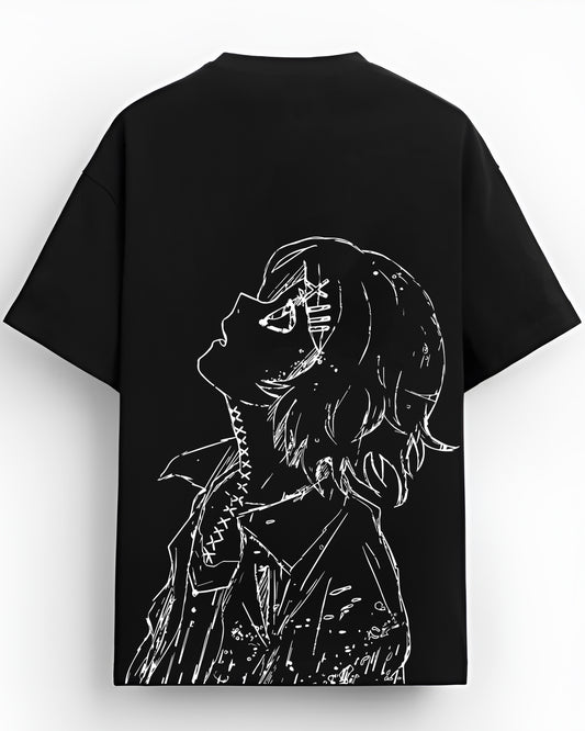 LIVE YOUNG BLACK OVERSIZED T-SHIRT