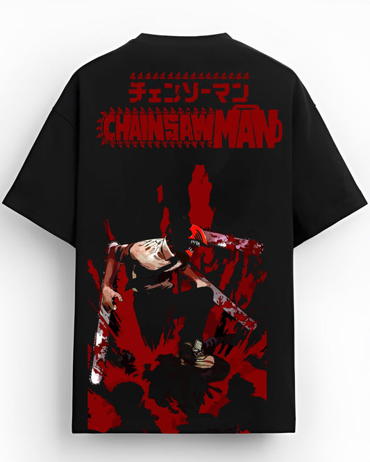 ANIME DEMON BLACK OVERSIZED T-SHIRT