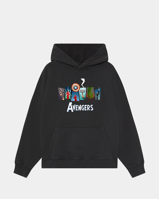 AVENGERS CREW BLACK HOODIE