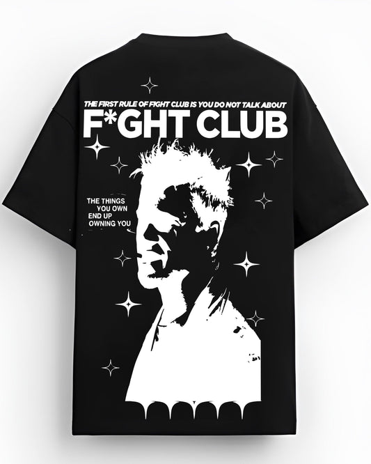 FIGHT CLUB BLACK OVERSIZED T-SHIRT