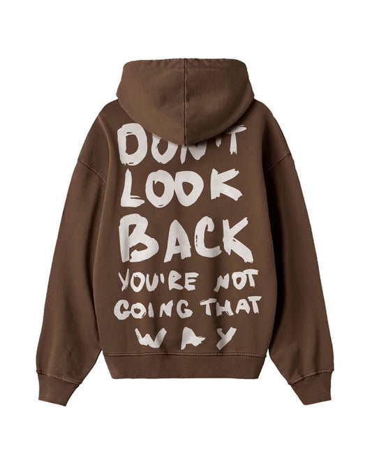 KEEP GOING BROWN HOODIE