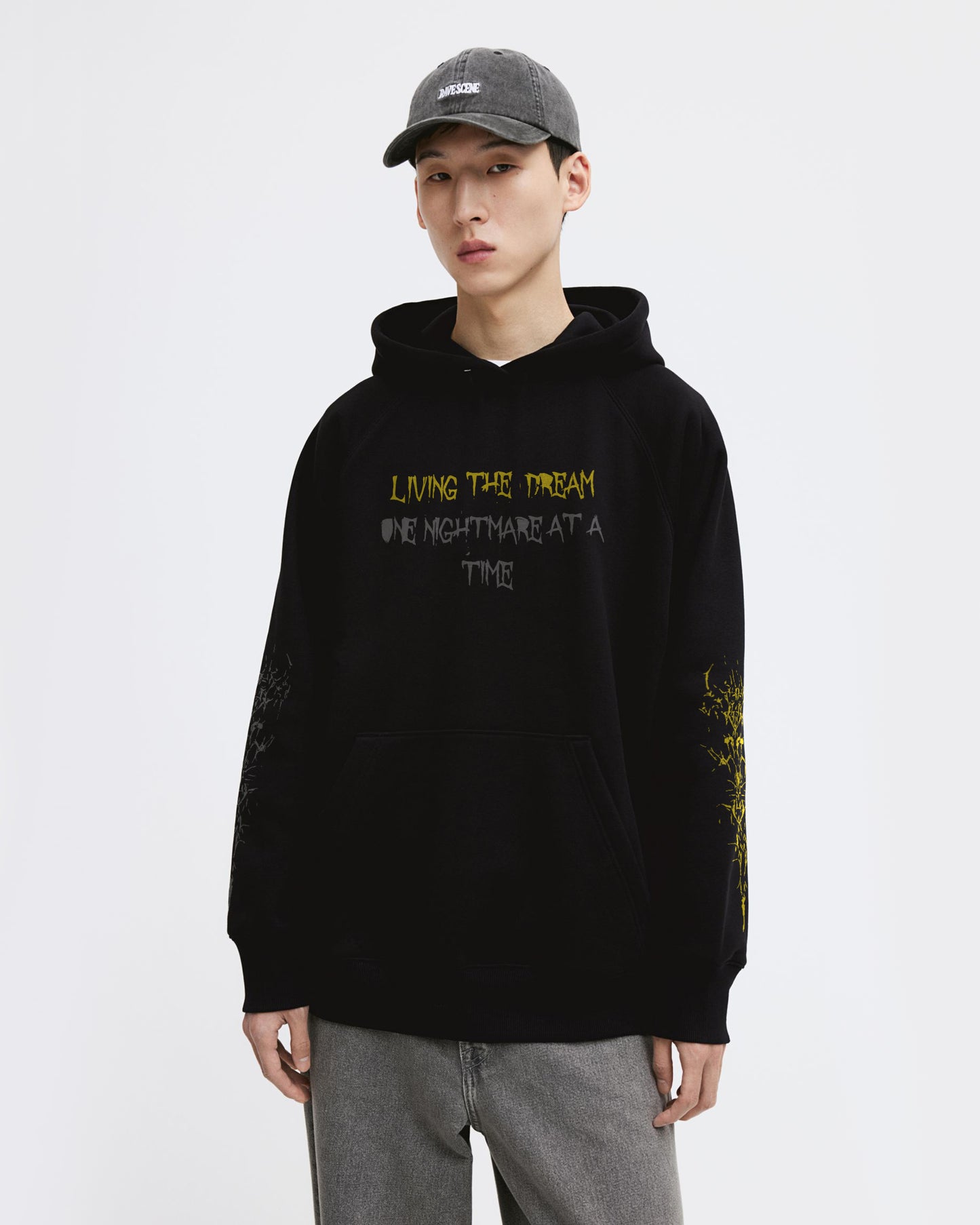 LIVING THE DREAM BLACK HOODIE