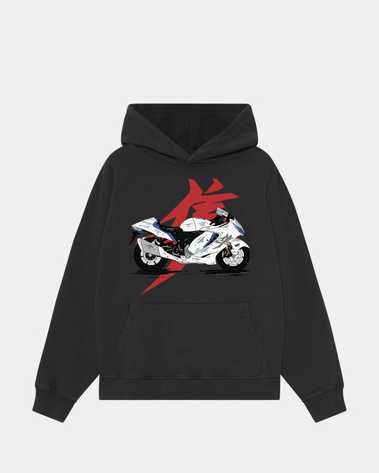 SPEED ICONIC JET BLACK REGULAR FIT HOODIE