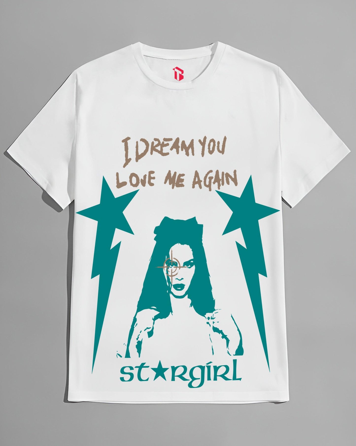 STARGIRL WHITE REGULAR FIT T-SHIRT