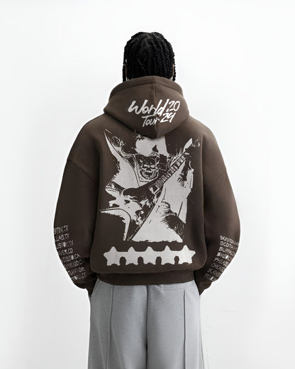 SOUND CRAFTING BROWN HOODIE