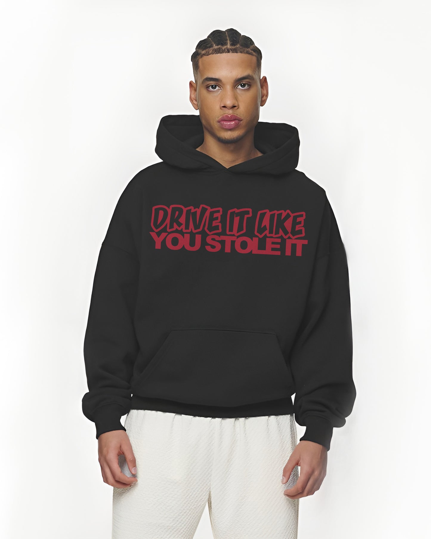 DRIVE IT STOLE IT BLACK HOODIE