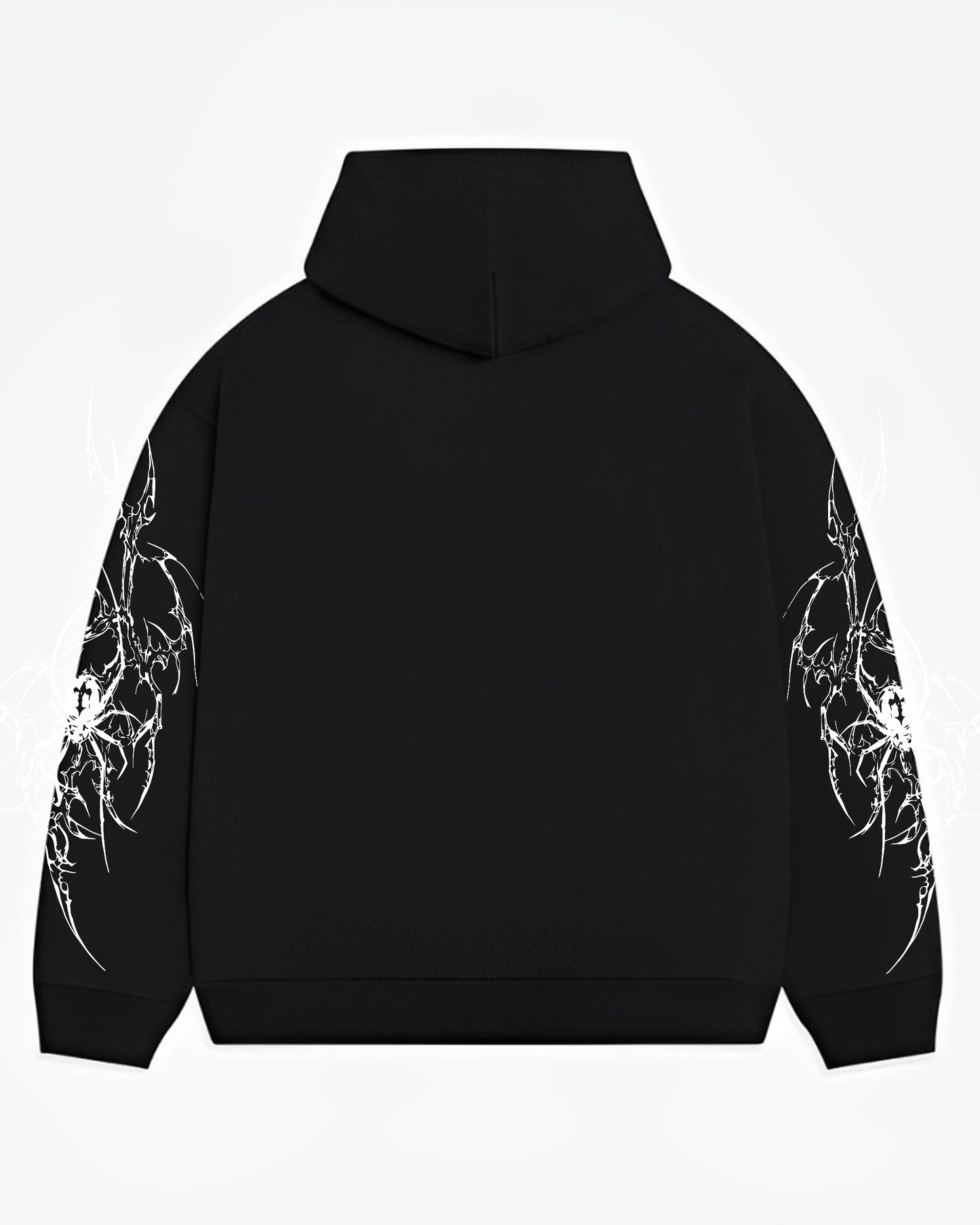 BE A SPIDER BLACK REGULAT FIT ZIPPER HOODIE