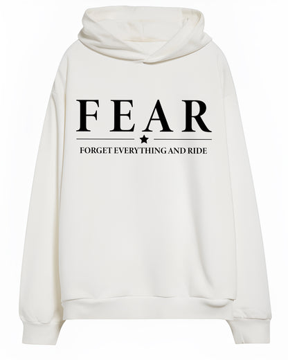 FULL FORM OF FEAR WHITE HOODIE