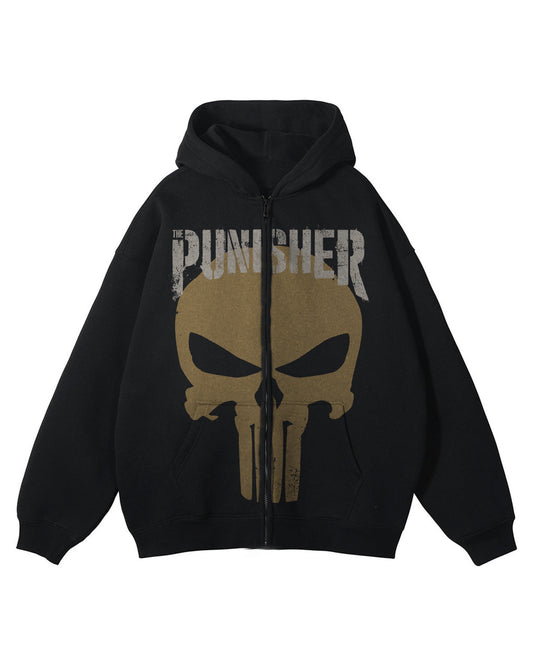 PUNISHER | Hooded Zipper | 350GSM Premium Cotton