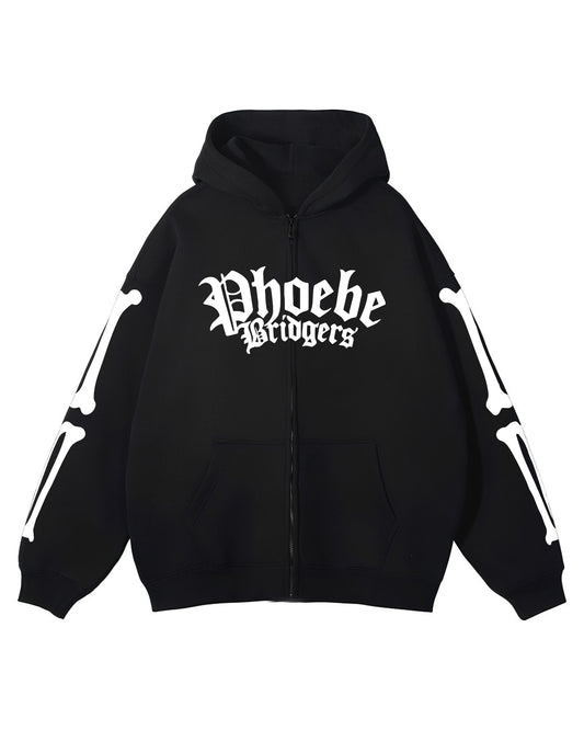 BRIDGERS BLACK ZIPPER HOODIE REGULAR FIT