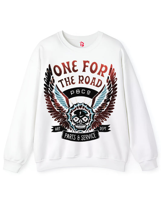 ONE FOR RIDERS WHITE SWEATSHIRT