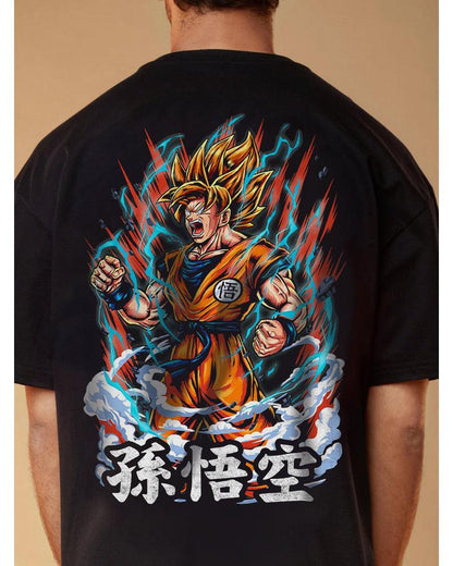 ANIME MIGHTY POWER UNLEASHED OVERSIZED T-SHIRT