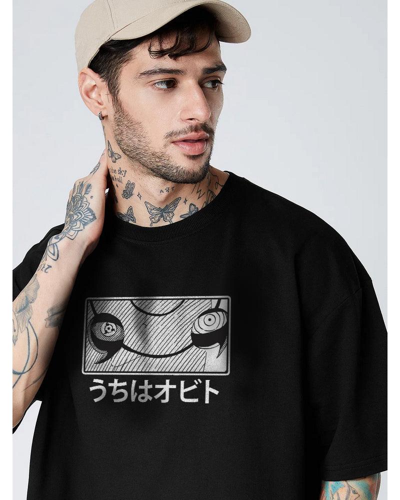 ANIME MASTERPIECES BLACK OVERSIZED T-SHIRT