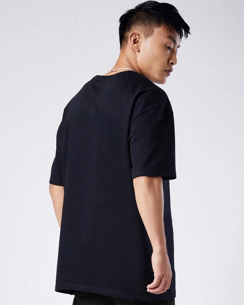 SCOOBY FRIENDS OVERSIZED T-SHIRT BLACK  260GSM