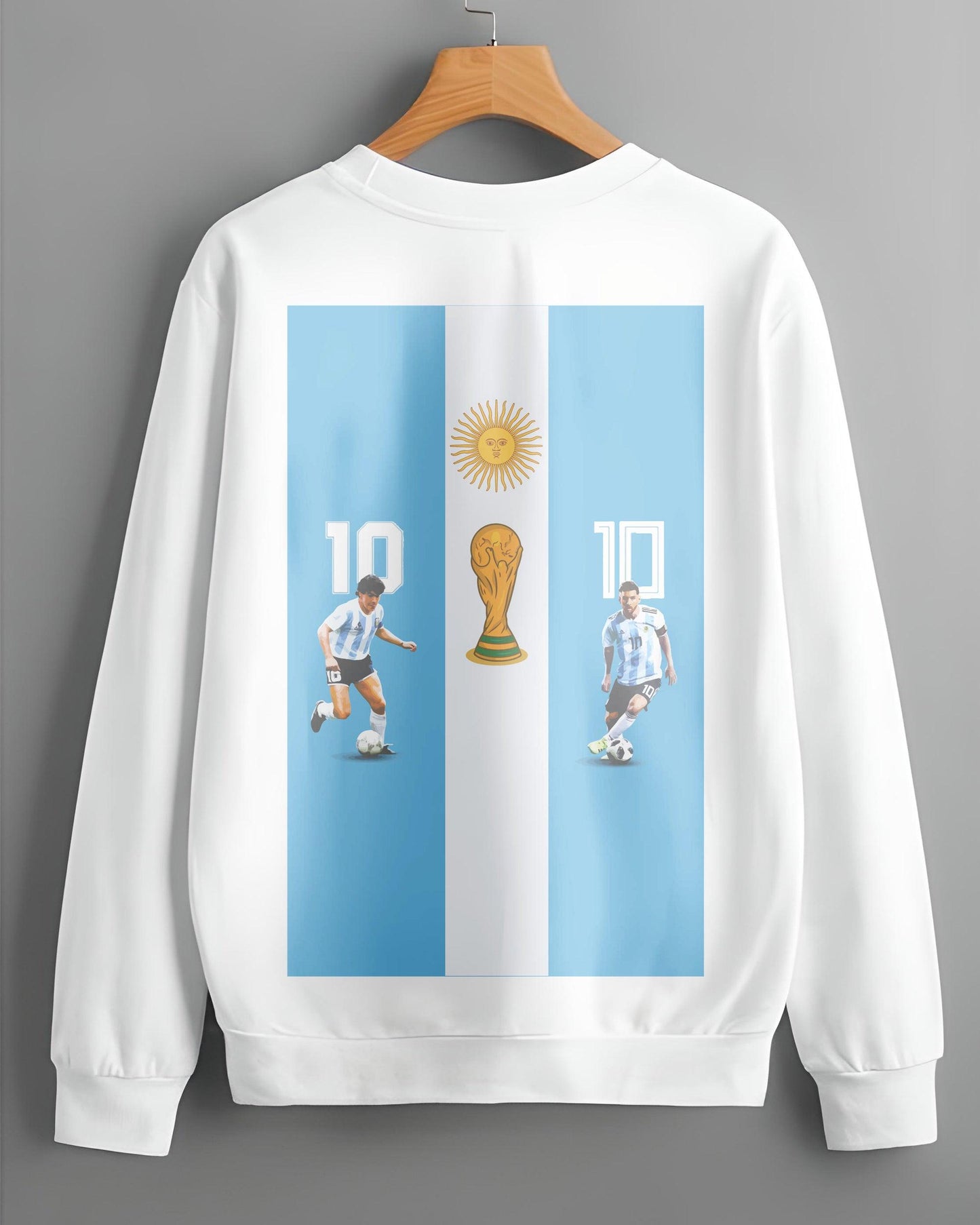 FOOTBALL ICON WHITE SWEATSHIRT