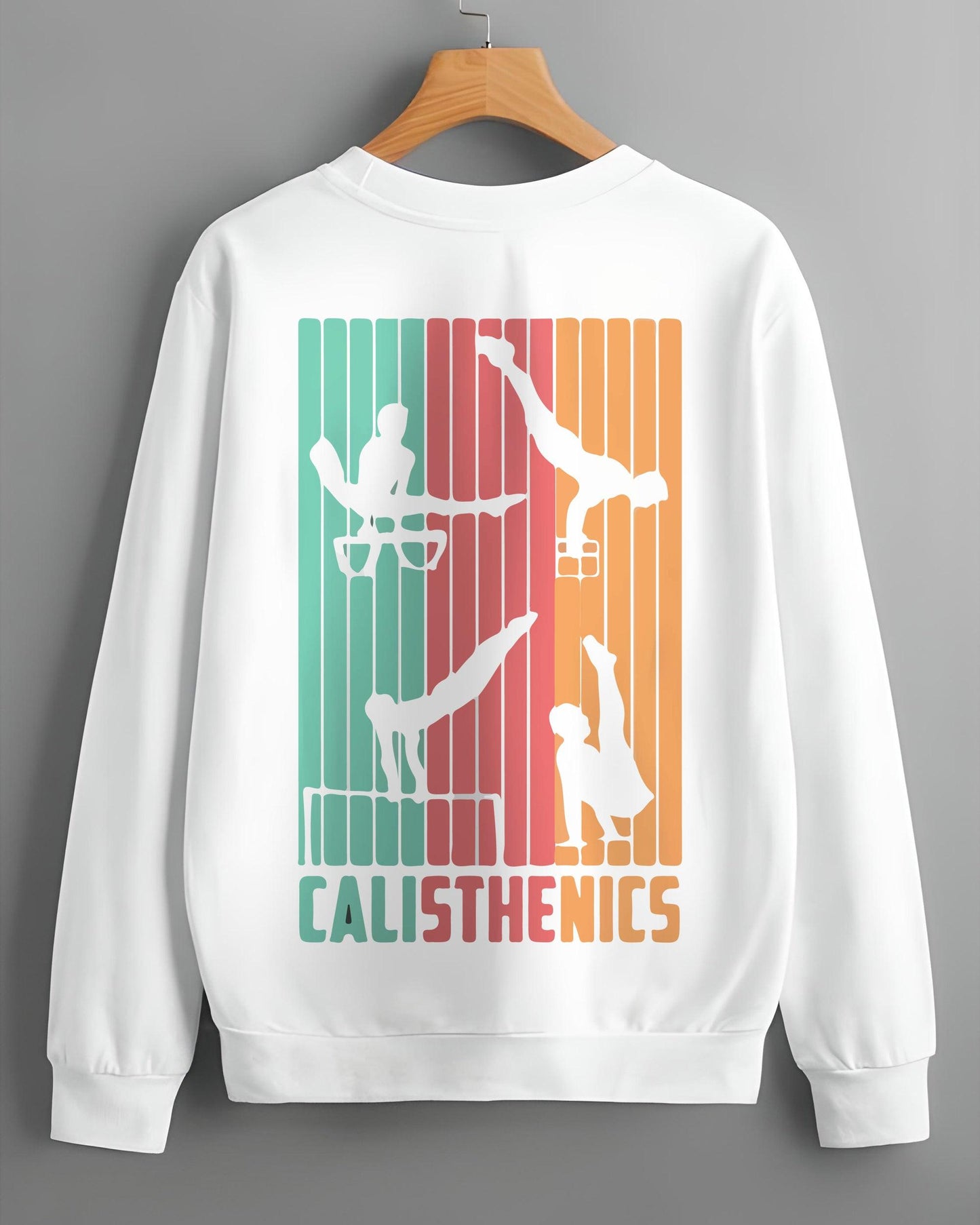 CALISTHENICS CLASSIC MOVES REGULAR WHITE SWEATSHIRT