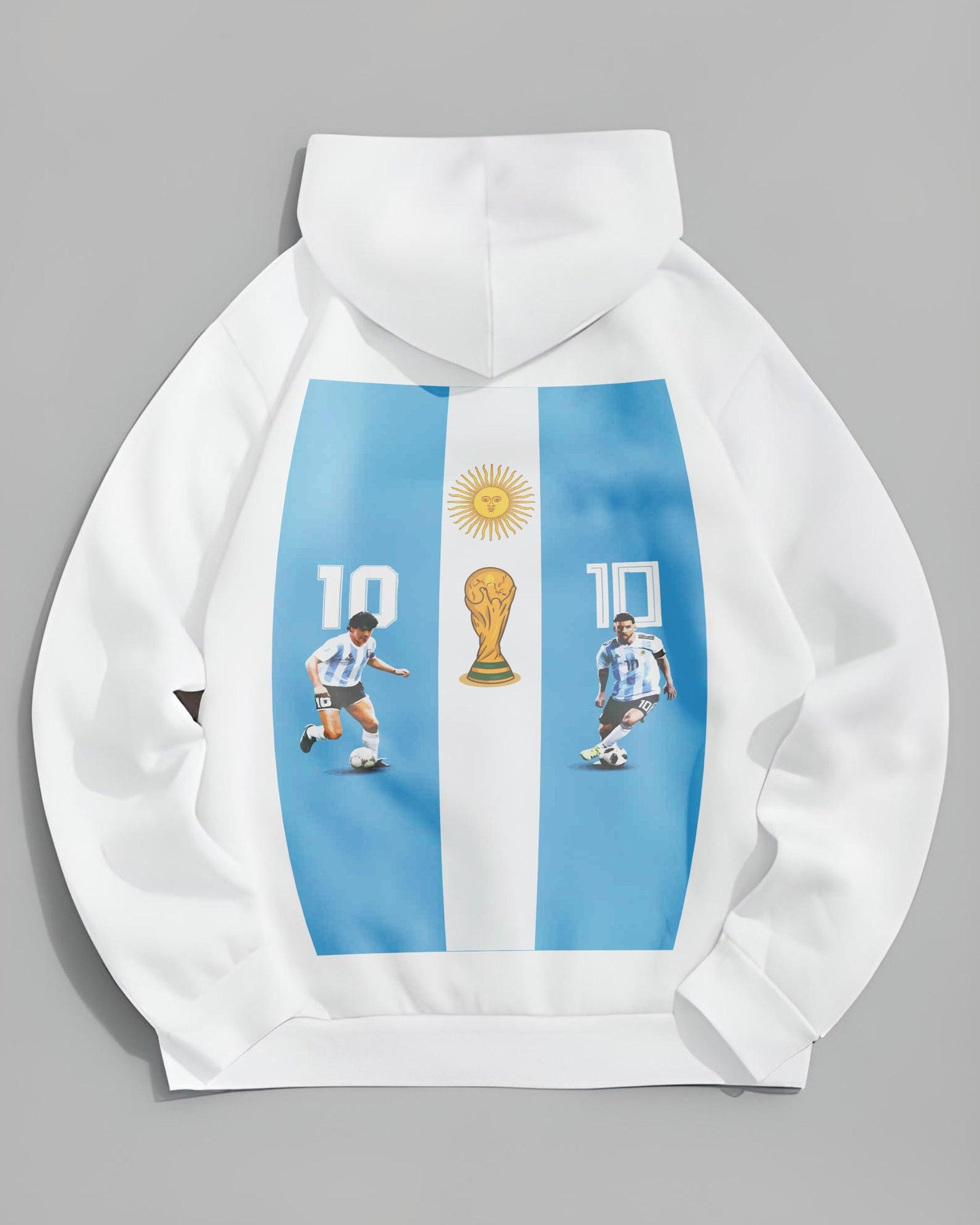 LIONEL MESSI LEGENDARY WHITE HOODIE