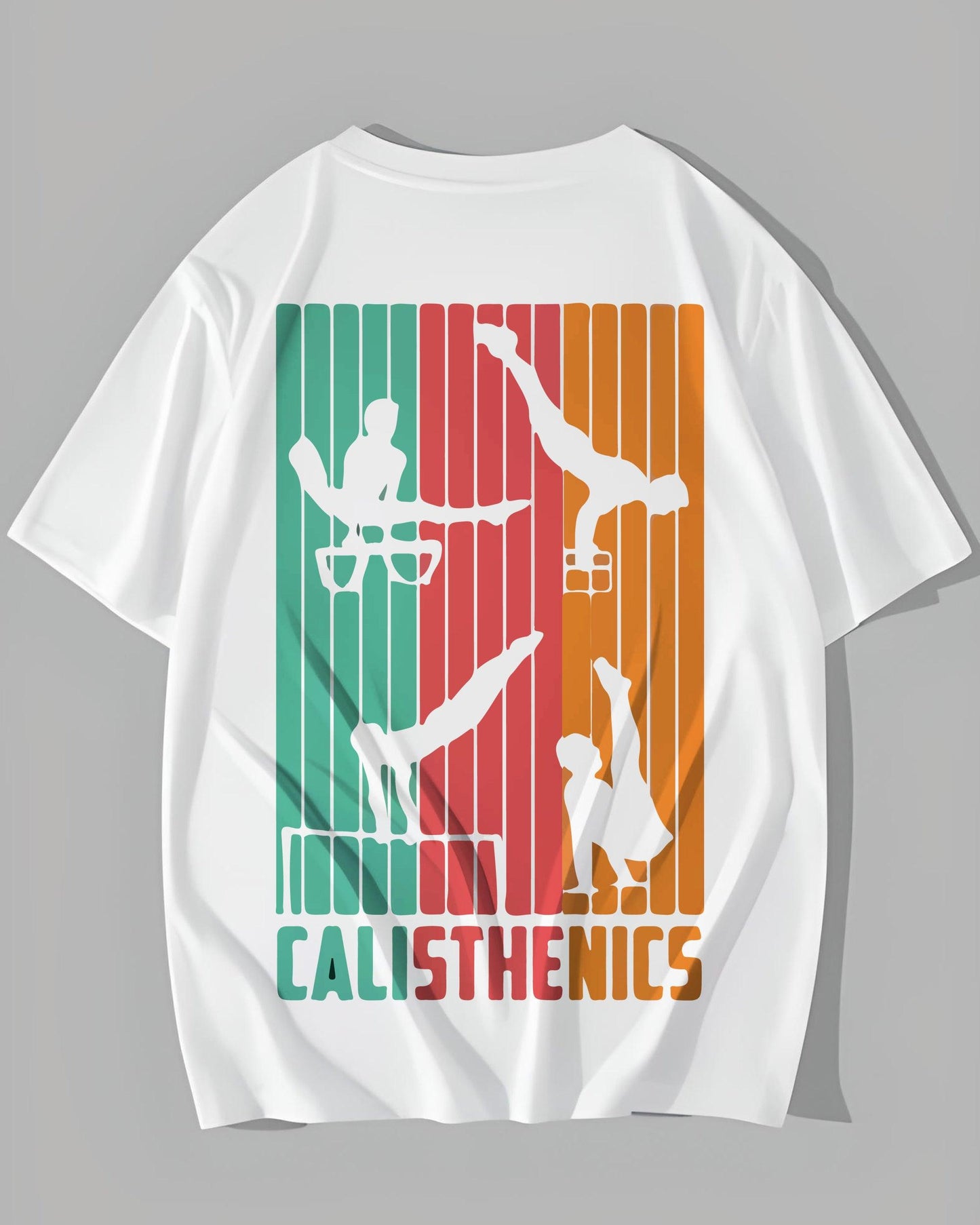 CALISTHENICS CLASSIC MOVES WHITE OVERSIZED T-SHIRT