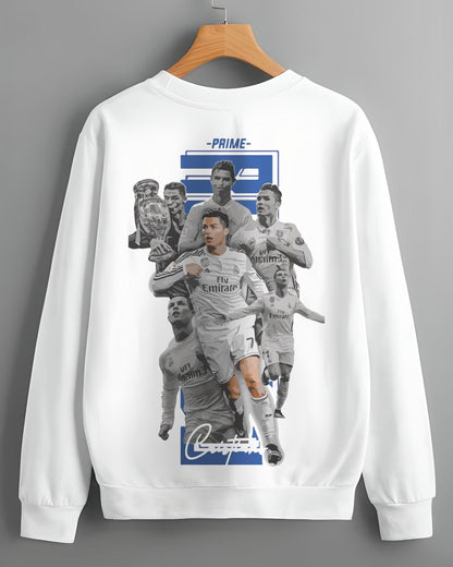 FOOTBALL REVOLUTION REGULAR FIT WHITE SWEATSHIRT