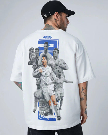 FOOTBALL REVOLUTION WHITE OVERSIZED T-SHIRT