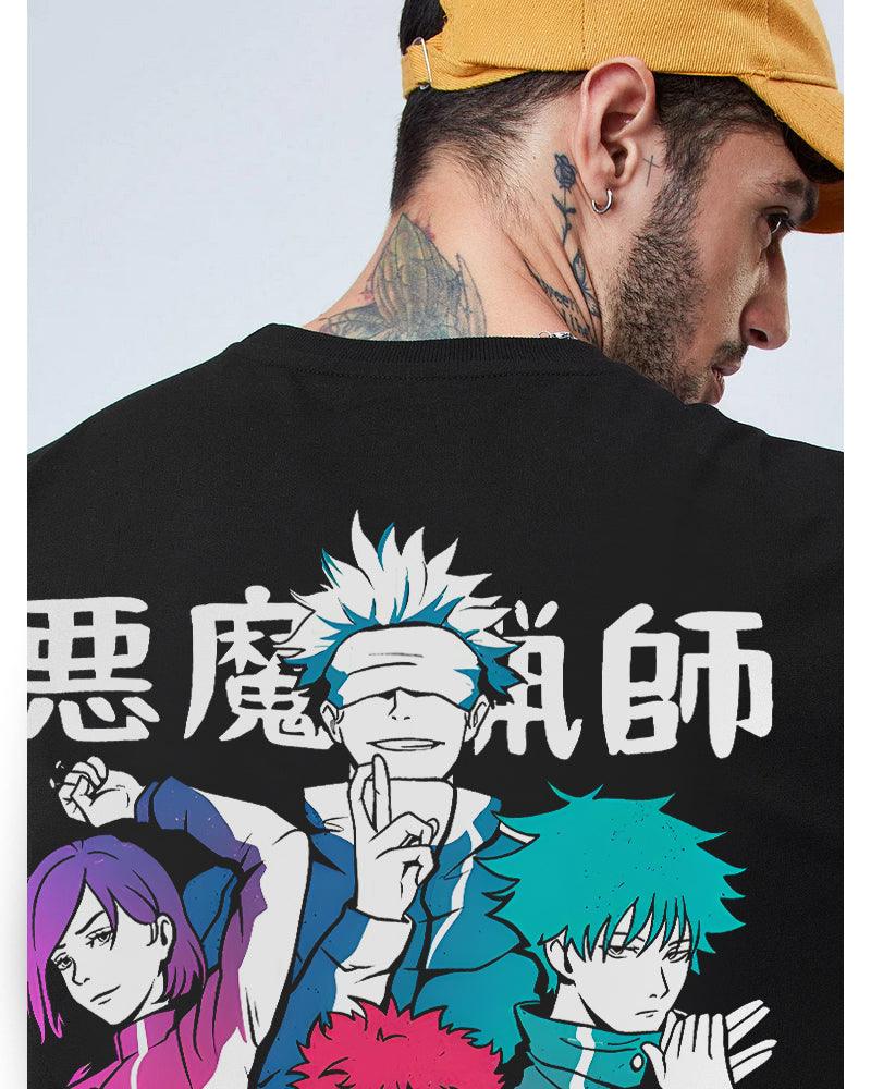 ANIME ECLIPSE OF SPIRITS BLACK OVERSIZED T-SHIRT