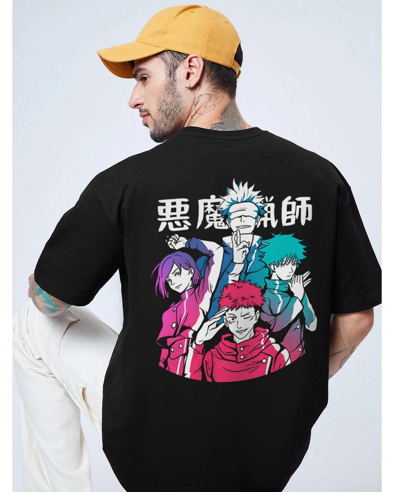 ANIME ECLIPSE OF SPIRITS BLACK OVERSIZED T-SHIRT