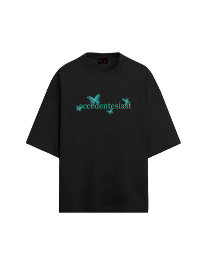 GREEN COSMIC BUTTERFLIES | OVERSIZED FIT