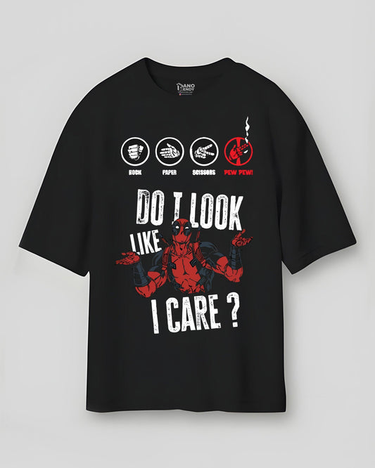 I don't care Deadpool Black | Regular Fit Tee