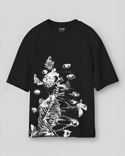 BONECASTER SKYDANCER COTTON BLACK OVERSIZED T-SHIRT