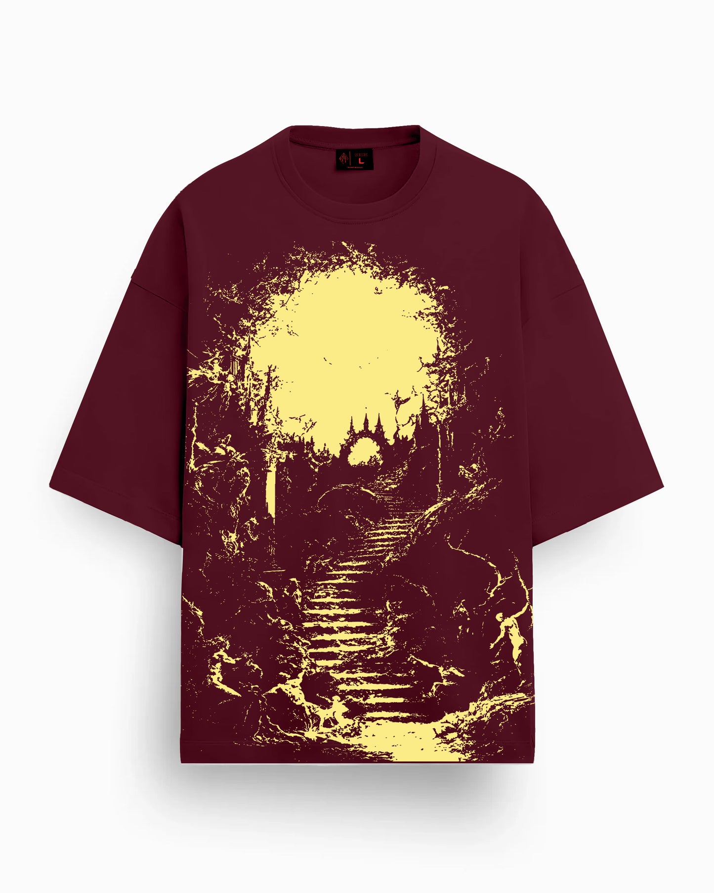 Light of Hope | Oversized | 240GSM (100% Cotton) | Wine Color