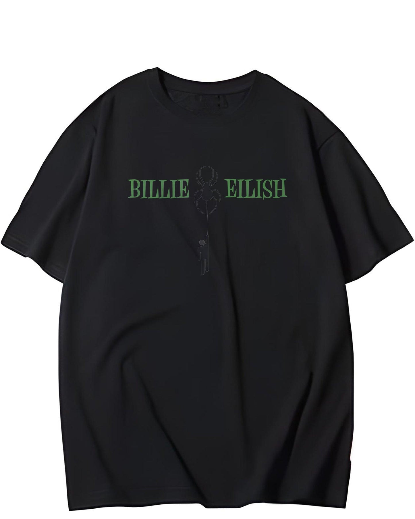 BILLIE EILISH MELODIES MUSIC BLACK OVERSIZED T-SHIRT