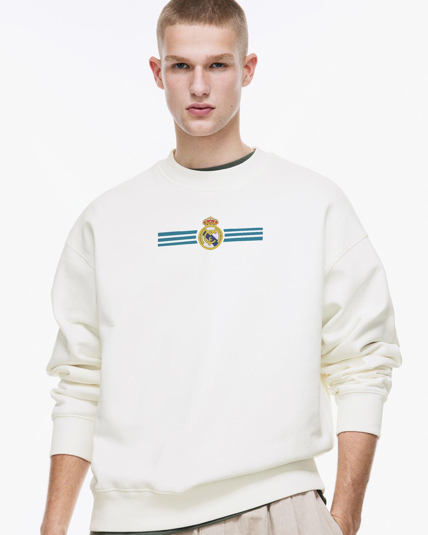 FOOTBALL REVOLUTION REGULAR FIT WHITE SWEATSHIRT