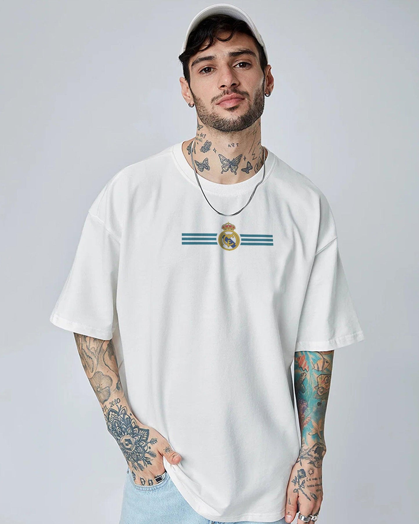 FOOTBALL REVOLUTION WHITE OVERSIZED T-SHIRT