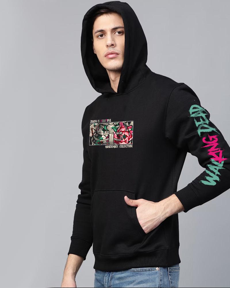 MOKSH FOR BEAUTIFUL SOUL BLACK HOODIE