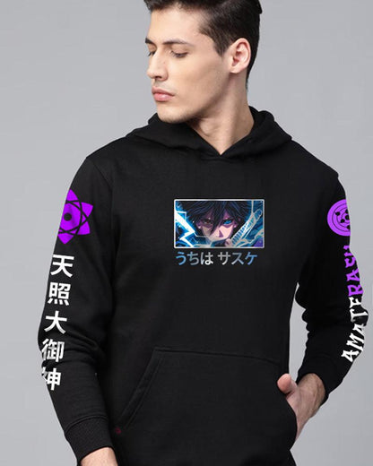 SHADOW NINJA BLACK REGULAR FIT HOODIE