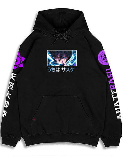 SHADOW NINJA BLACK REGULAR FIT HOODIE