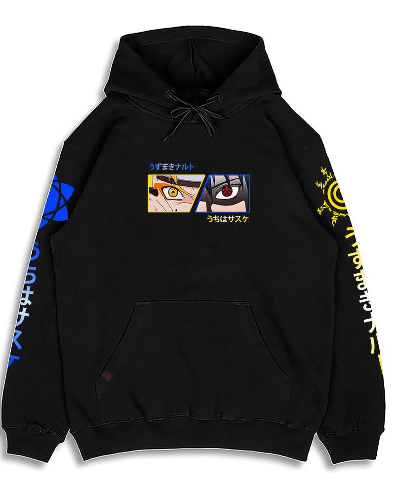 The Sasuke X Naruto Premium Hoodie Black