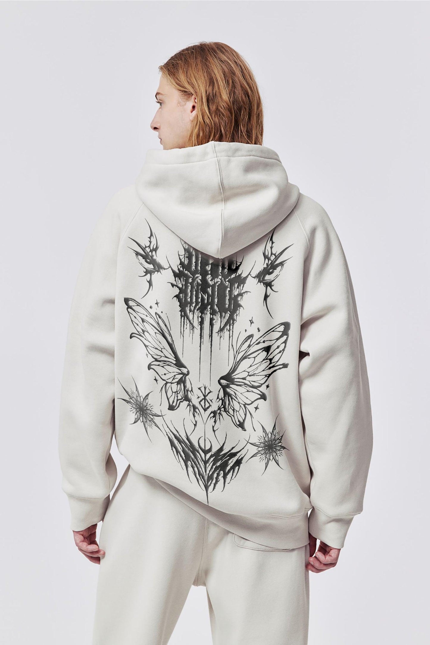 BERSERK ANIME WHITE HOODIE