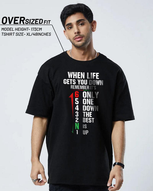 LIFE TURBO GEARBOX BLACK OVERSIZED T-SHIRT